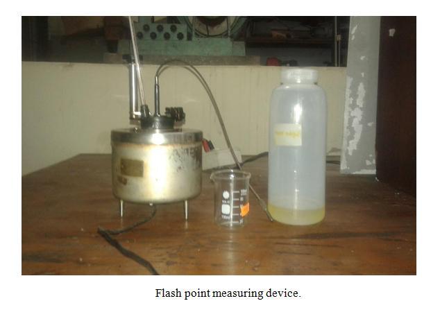 form a combustible concentration of gas. The flash point is an indication of how easy a chemical may burn. Chemical with higher flashpoint is less flammable than chemical with lower flash points.