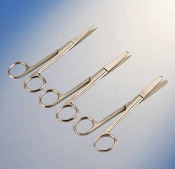 ) TATA 0006 6 5 / 11 TATA 0012 12 5 / 19 Tijeras para laboratorio En acero inoxidable. Laboratory scissors Stainless steel.