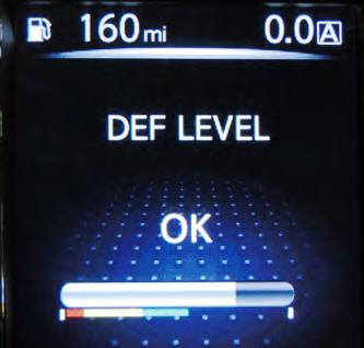 DEF Level Sensor The DEF level sensor reports the quantity of DEF in the DEF tank to the ECM.