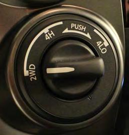 When the switch is used to select a drive mode, an electric motor on the transfer case engages the correct gears in the