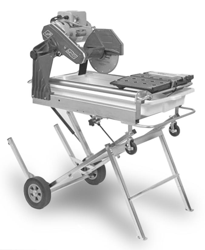 MK-0 w/jcs Stand TILE SAW OWNER S MANUAL & OPERATING INSTRUCTIONS CAUTION: Read all safety and operating