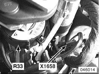 on steering column R33 X1658 Steering angle sensor