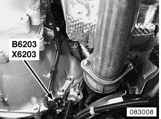 on RH side of transmission B6203 X6203 Crankshaft position/rpm