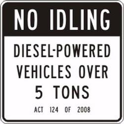 PA Act 124 Prohibits idling of any diesel-powered motor vehicle for more than 5 out of every 60 minutes Buses, school