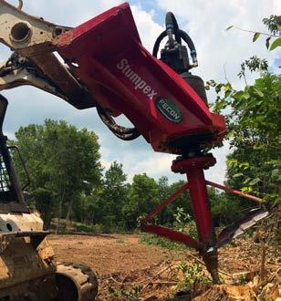 Fecon Stumpex Pricing The Fecon Stumpex stump grinder mounts to excavators and skid steers, with as little as 20 gpm hydraulic output.