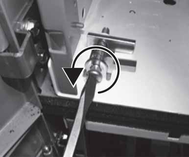 Rotate the latch until it disengages from the separator angle. Figure 3 - Operating Handle Positions 2.3. Transfer pilot device panel from door to slot on unit.