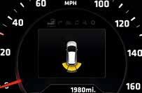 It also monitors the tyre pressure, displays the Lane Departure Warning System and, as shown in picture 3, the rear parking sensors 4.