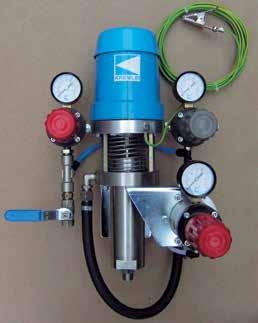 02.75 pump The 02.75 piston pump is designed for use with a single or multiple gun systems spraying medium viscosity coatings. It can also be used on a heated circulation system.