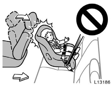 Always move the seat as far back as possible, because the force of a deploying airbag could cause death or serious injury