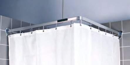 curtain - 180cm x 180cm HW220 telescopic shower rail