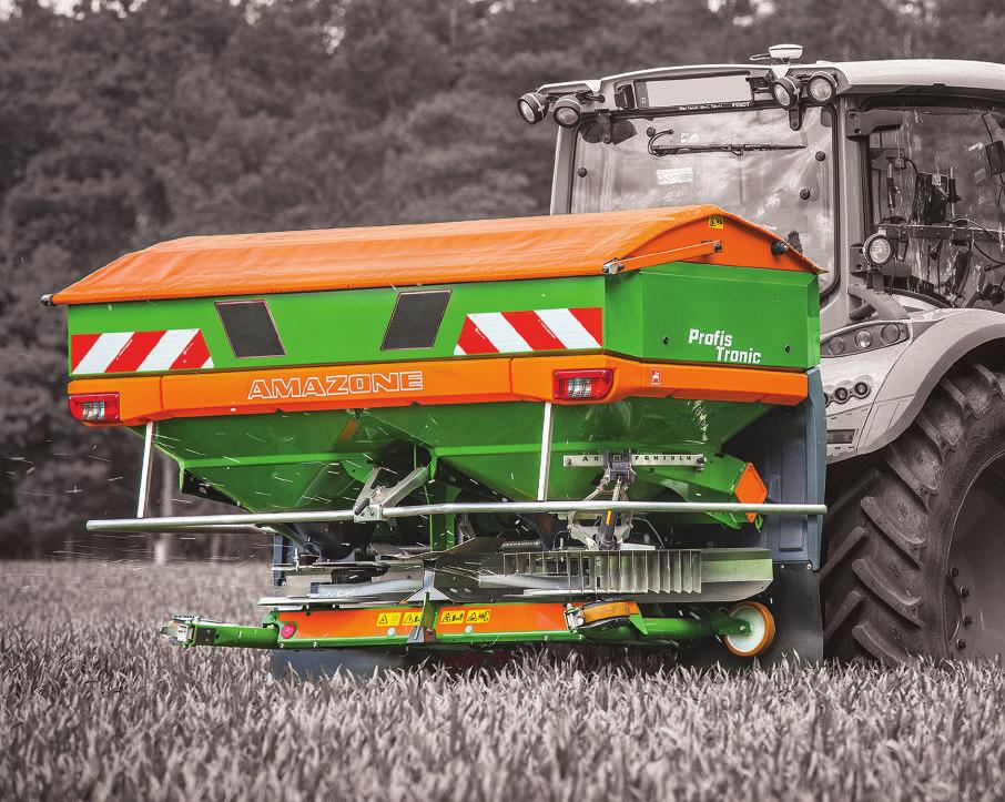 AMAZONE accuracy ZA-V Fertiliser Spreaders With the all-new, easy-to-use, V-Set spreading system - hopper sizes of 1700 to 4200 litres Simple, easy operation comfortable mounting and effortless