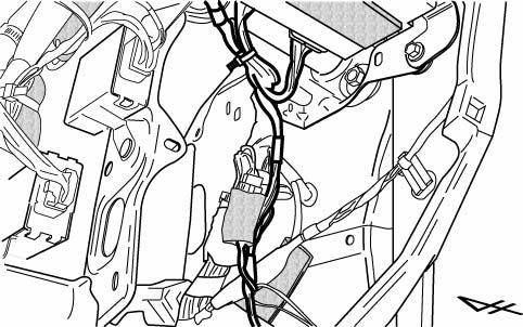 Side Cutter Vehicle Harness (m) Secure the Vehicle Harness to the Mounting Bracket with 1 Wire Tie (Fig. 5-9) Wire Tie Fig.