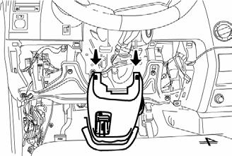 of the Lower Steering Column Cover to release it from the Top Section. (Fig.