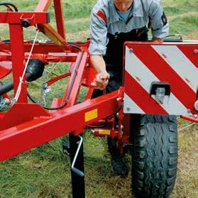 plenty of output Both tedders are fitted with eight rotors and are