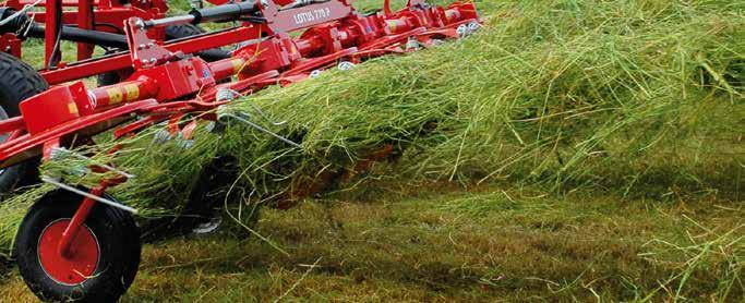 the moved to enable easier raking and an even drying process. harvesting and optimum forage quality.