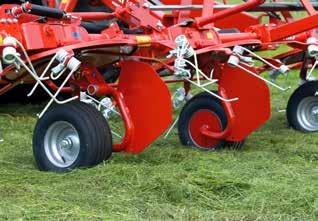Flexible tines ensure clean crops The Lotus tines are very flexible due to the rearward angle, the special materials and also the five coils.