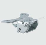 Castors with central lock for mobile waste containers Series 3476.