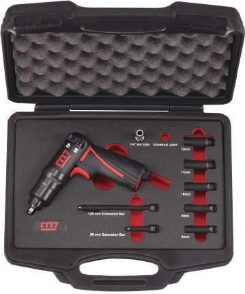 AUTO REPAIR TOOL AUTO REPAIR TOOL NC-220N[SET] /4" Drive Impact Wrench Twin Dog Type inlet :/4'' carton / 5 set 20 pieces in one carton Contents: + pc D.R/4" Impact Socket 8 mm + pc D.