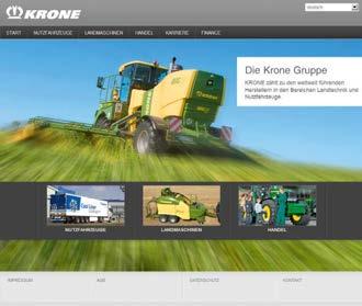 Internet Discover the world at KRONE and browse through our website pages to find facts and figures and also new developments plus a wide range of services.