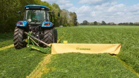 Advantages of spreading Material that is not windrowed but spread across