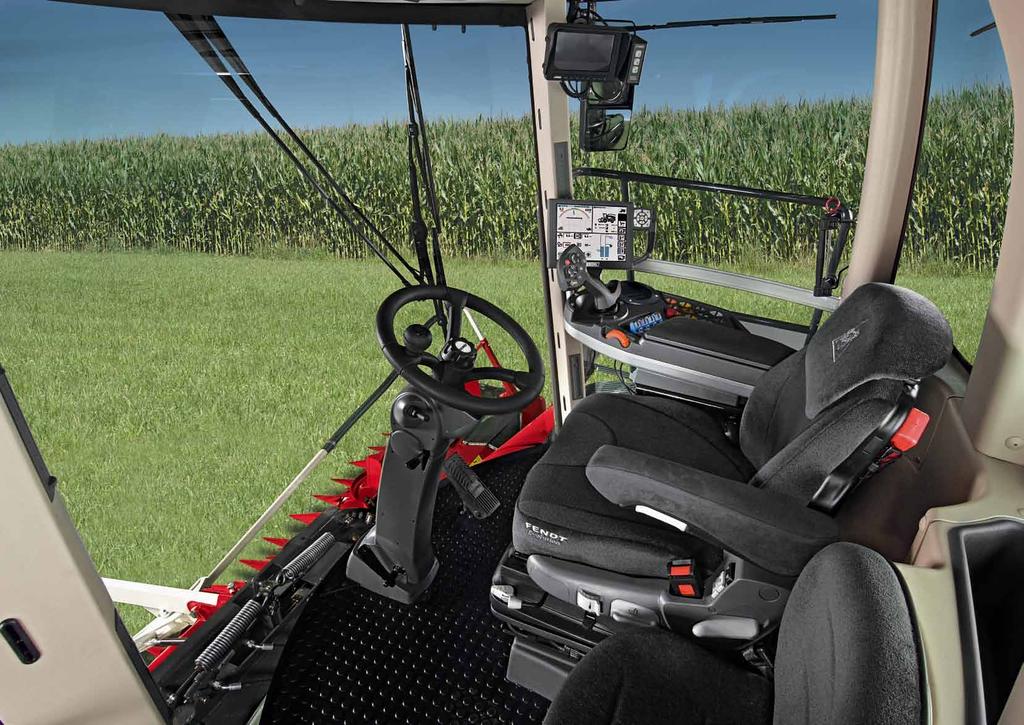Visio5 cab 6 7 Generously dimensioned and ergonomically designed The Visio5 cab provides extra ergonomics and operating comfort, extra visibility and illumination and, most of all, extra space.