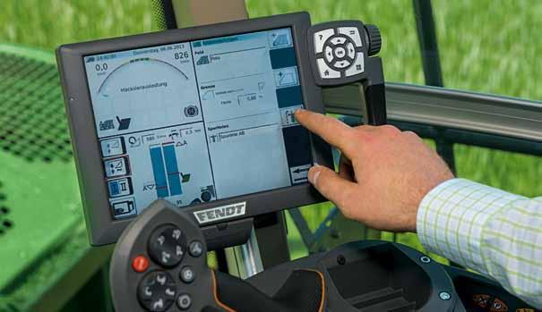 Automatic maximum output control and automated steering ensure maximum utilisation of the forage harvester.