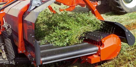 2 Different raking widths can be put together to produce widths of up to 20 to 30 m in low forage volume situations 4.