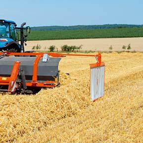 Less soil and stones in the windrow reduces wear to the intake system and operating costs.