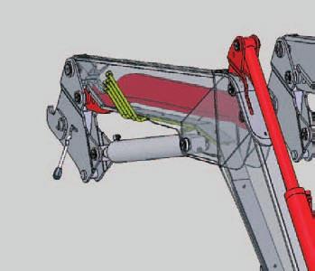6 7 the right KinEMatiCs is the thing. Z kinematics is the leading kinematics system in the new STOLL FZ loader. The strut of the front loader is bent from a single piece.