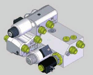 The overpressure-sensitive rubber-membraneaccumulators are replaced by a nearly indestructible piston accumulator.
