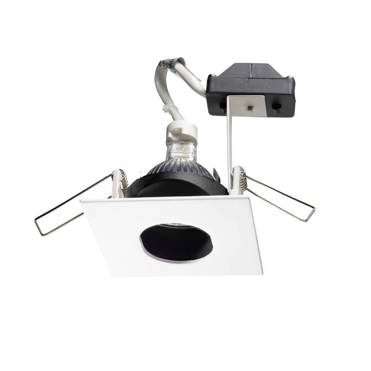 The interior system allows perfect lamp fixing and rotation up to 40. Dimensions: 82,5 x 82,5 x 92,5 Net Weight (Kg): 0.
