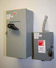 Electrical Disconnects Two separate 15 amp lockable fused disconnects are required and they must be located within reach of the electrical control box.