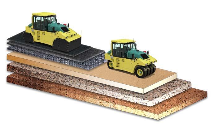 BUILT FOR VERSATILITY ROLLERS PRODUCTIVE IN VARIED APPLICATIONS Easy ballast additions and reductions make Ammann Pneumatic Tyred Rollers the optimal weight on varied jobsites.