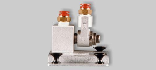 PNEUMATICS TRAINING SYSTEMS Model 6421 Flow Control Valve Model 6423 Directional Valve, Double-Solenoid Operated The Flow Control Valve consists of a needle valve and a reverse free-flow check valve