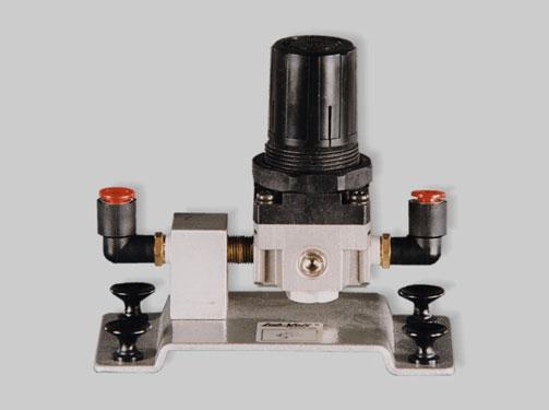 Model 6428 Pressure Regulator The Pressure Regulator consists in a normally open valve that closes when the pressure at its outlet port exceeds the pressure