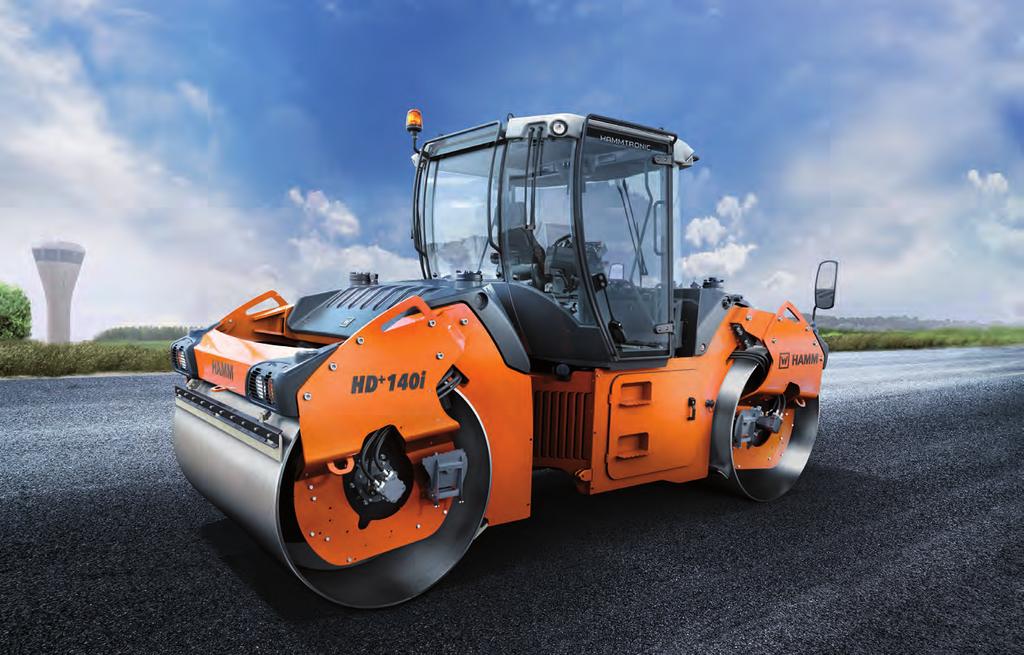 With their exceptionally favourable weight distribution, the rollers of HD+ series stand out in terms of handling and compaction characteristics.