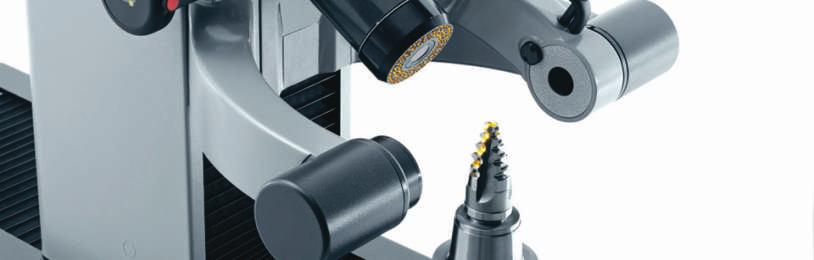 setting first and second step, through and blind holes for integrated expanding screw in the tool point and optimal coolant delivery to the