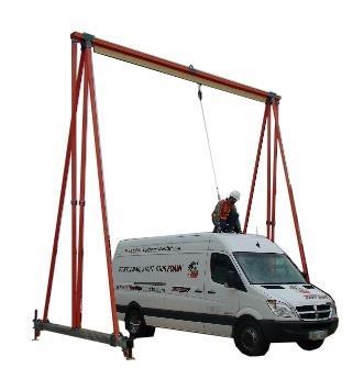 A Frames can provide a Mobile Certified Anchorage Point for One (1) or Two (2) users