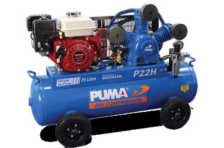 Honda Petrol Air Compressors Puma s new Honda petrol engine-powered air compressors offer