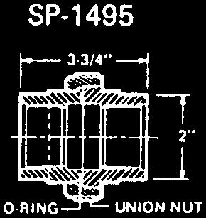 LIST 01W0007040 SPX1480C Union Nut $ 14.80 02W0001080 SPX1425Z6 O-Ring 3.