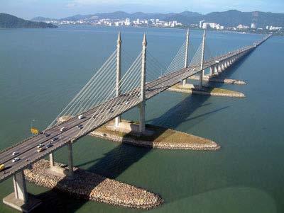 3) Period : 2006 to 2008 Cost : RM 600Mil Status : Completed Scope : Penang Bridge Sdn Bhd, through OPUS International (M) Bhd,