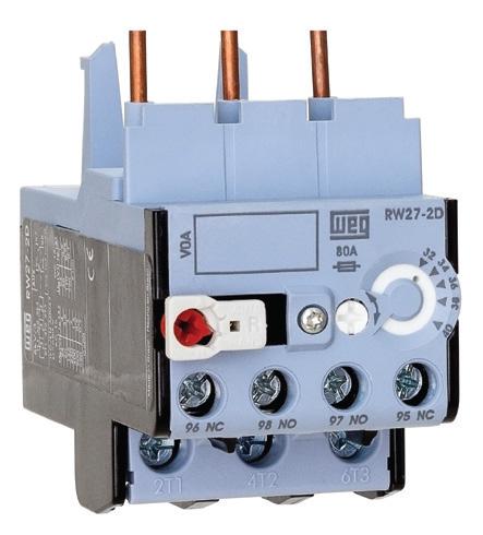 RW27-2D Series Contactors Overload Adjustable Trip Current Phase Loss Sensitivity Trip Class 0 Built-In Auxiliary Contacts: NO + NC Ambient Temperature Compensation: -4ºF to +40ºF Multi-Function