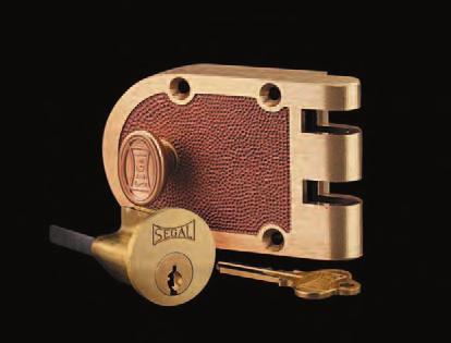 Surface Mounted Deadbolt Locks Auxiliary surface mount locks like the Segal Deadbolt, provide vise like strength that interlocks any door to its frame, virtually eliminating the risk of a thief