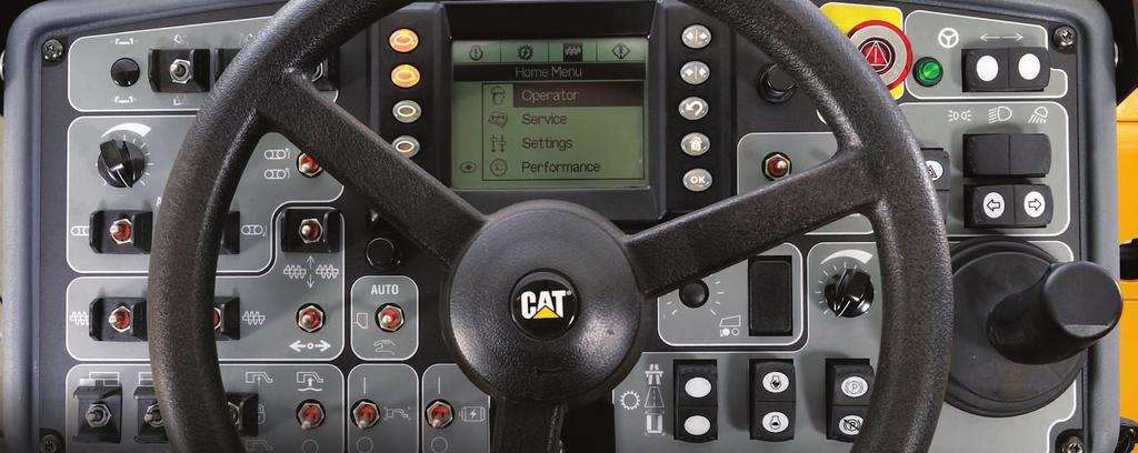 Cat operating consoles utilize positive feedback switches; the feel of fingertip activation promotes operator confidence.