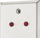 LED s MODEL RP-28 Single Gang Wall Plate Satin stainless steel D" hole