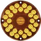 LED HIGH COUNT 4 LIGHTS - 21 DIODES STL55ABP Amber parking/rear turn signal