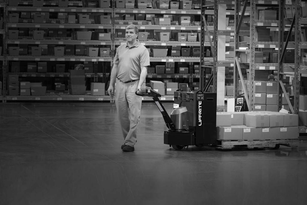MORE COMFORTABLE. MORE USABLE. Easy to control and exceptionally maneuverable, the Lift-Rite Walkie simplifies material handling tasks around the warehouse, on the dock, or in trailers.