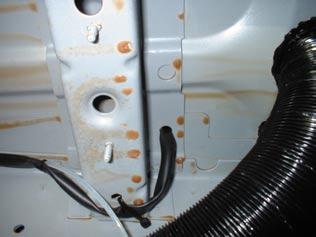 Route fuel line and electrical
