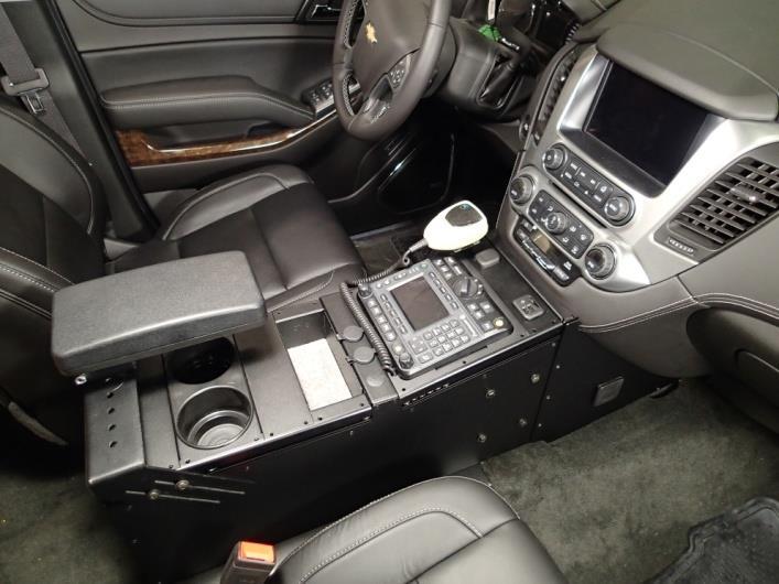 Installation complete View of C-HDM-204 mounted to console