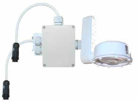 WattStopper HB350W-L3 and HB350W-L4 High Bay Passive Infrared (PIR) Occupancy Sensors for Wet Locations consist of a sensor and a lens module and